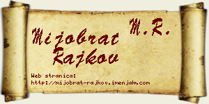Mijobrat Rajkov vizit kartica